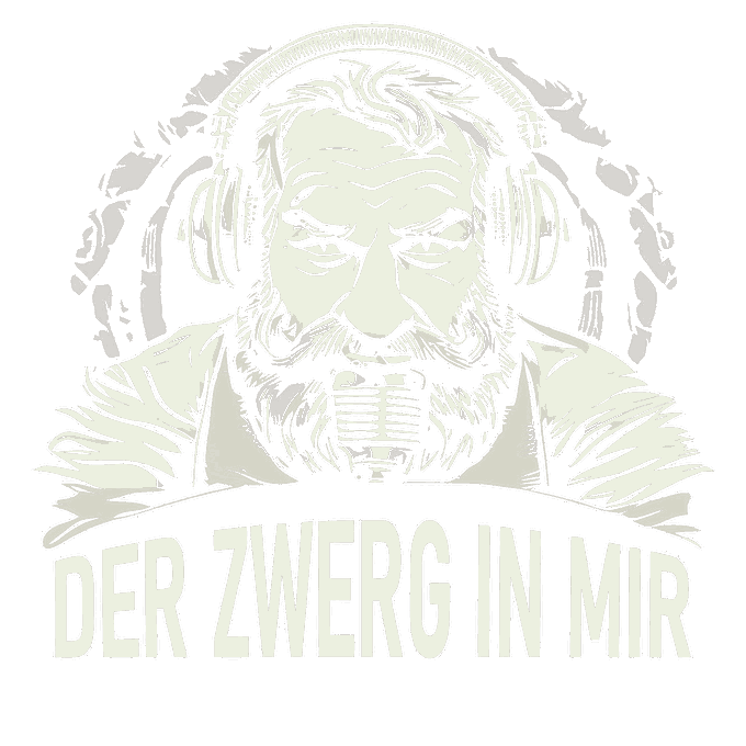 Der Zwerg in mir — Zwerg mit Kopfhörern vor einem Mikrofon